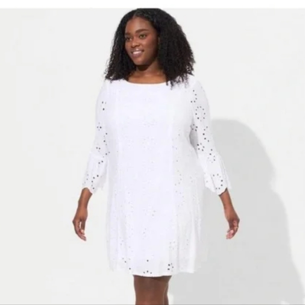 White Eyelet Dress